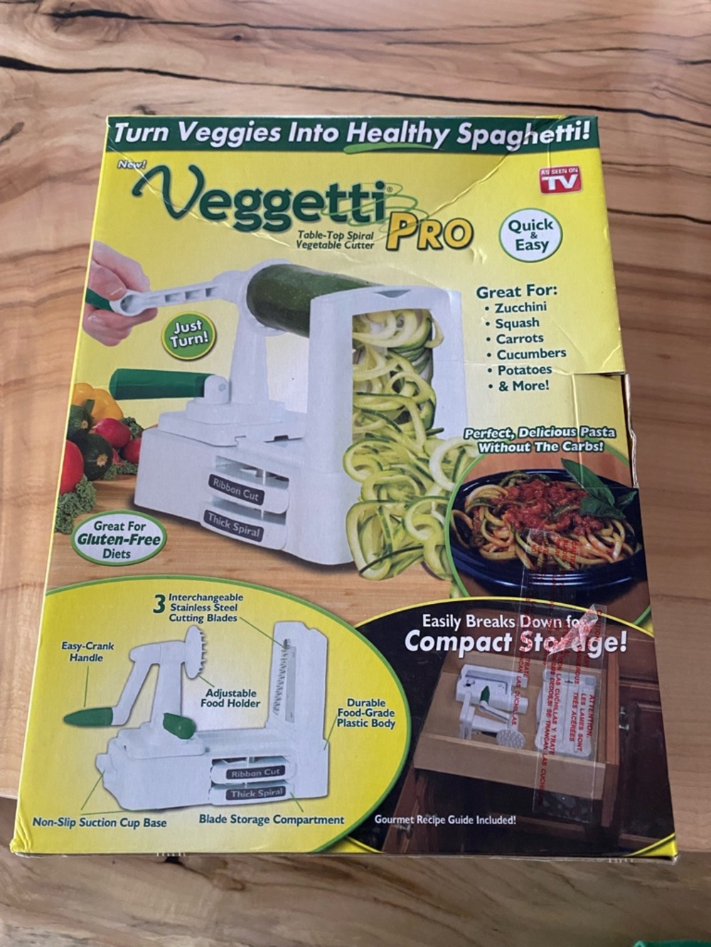 Table-Top Spiral Veggie Noodle and slicer